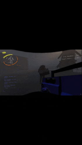 a screenshot of a video game shows a man standing in front of a ladder