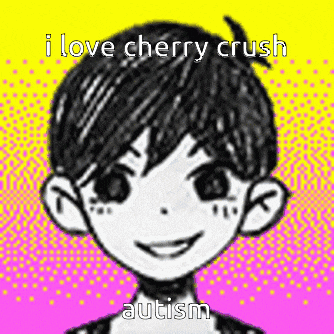 a black and white drawing of a boy with the words `` i love cherry crush autism '' on it .