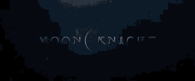 a dark blue background with the words moon knight