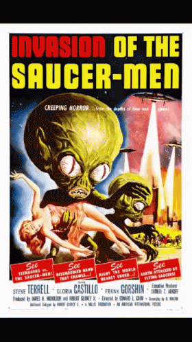 Movies Invasion Of The Saucer Men GIF - Movies Invasion Of The Saucer Men Poster GIFs