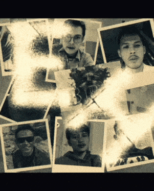 a collage of black and white photos with the number 3 on the bottom