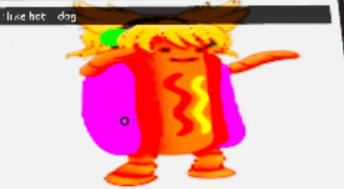 a cartoon drawing of a hot dog with the words i like hot dog on the bottom