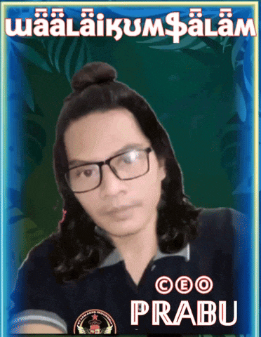 a picture of a man with glasses and the name ceo prabu on the bottom
