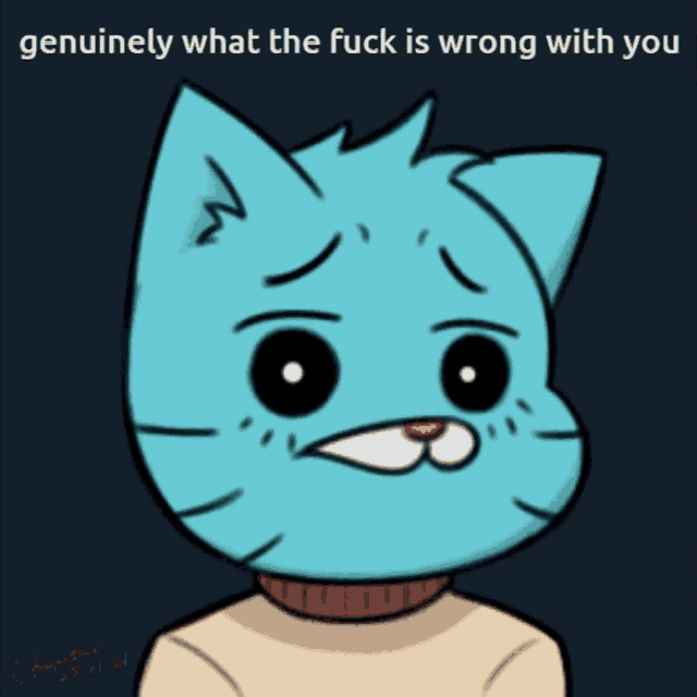 Gumball Omori GIF - Gumball Omori What Is Wrong With You GIFs