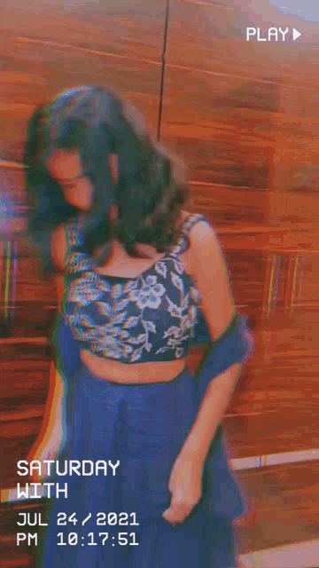 a video of a girl dancing on saturday jul 24 2021