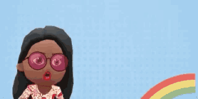 a cartoon of a woman wearing sunglasses with the word amen above her