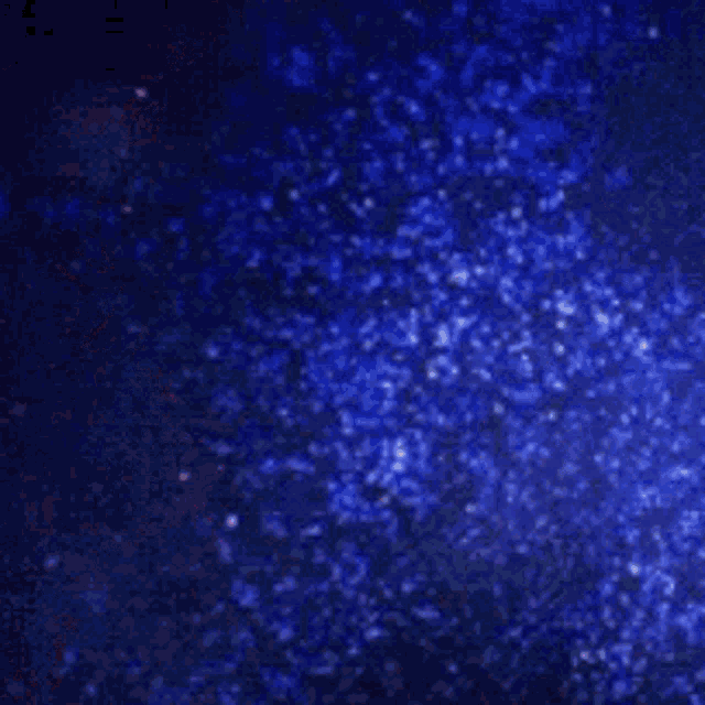 a close up of a person 's face against a blue background with stars .