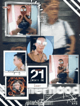 a collage of pictures with the number 21 on the bottom right