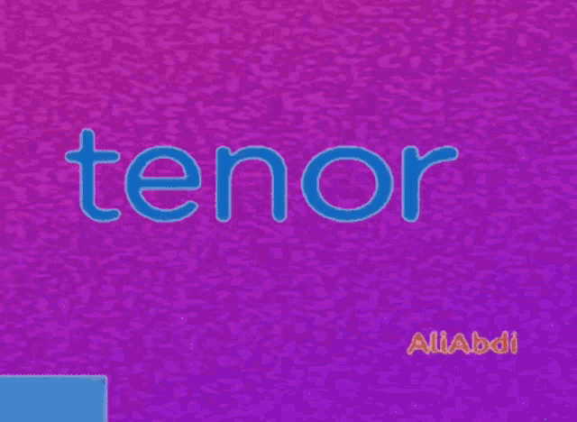a purple background with google tenor written in blue