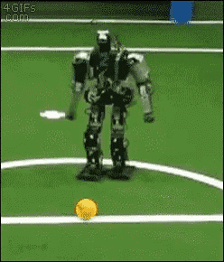 Robot Kick GIF - Robot Kick Ball GIFs