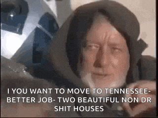 a man with a beard is wearing a hooded jacket and talking about moving to tennessee for a better job .