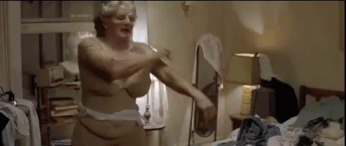 Mrs Doubtfire Spanx GIF - Spanx Mrs Doutfire Robin Williams GIFs