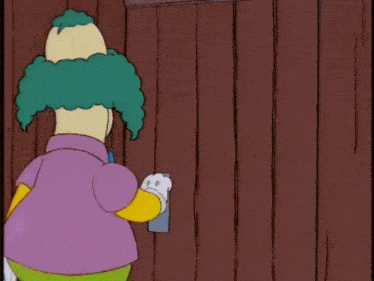 The Simpsons Krusty The Clown GIF - The Simpsons Krusty The Clown Jump Out Window GIFs
