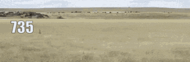 a picture of a field with the numbers 735 and 736