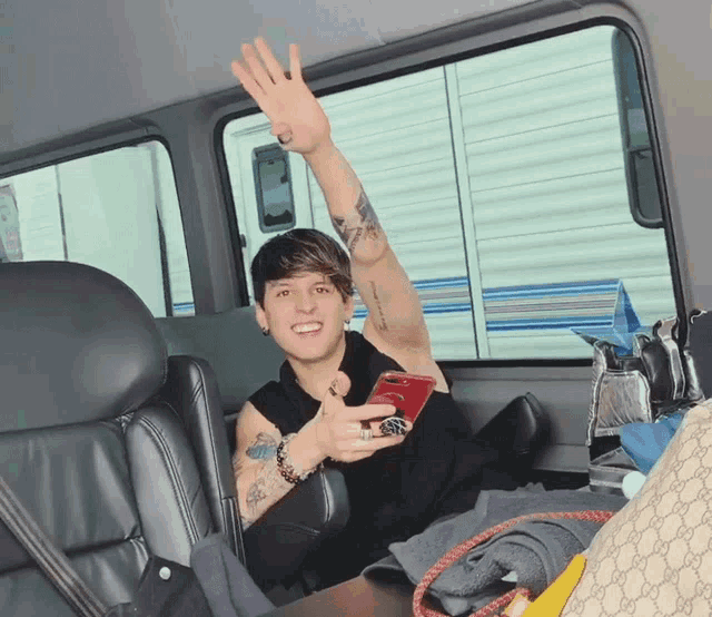 a man with a tattoo on his arm that says ' i love you ' on it