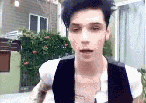 Andy Biersack Funny Moments GIF - Andybiersack Bvb GIFs