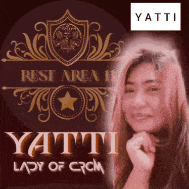a poster for yatti lady of crcm with a woman on it