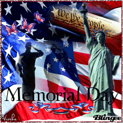 a memorial day greeting with a statue of liberty