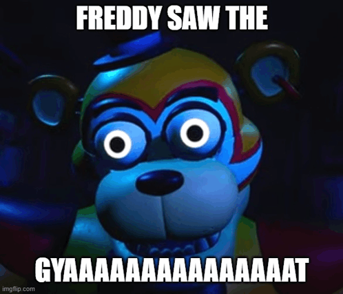 Freddy Saw The Gyat GIF - Freddy saw the gyat - Discover & Share GIFs
