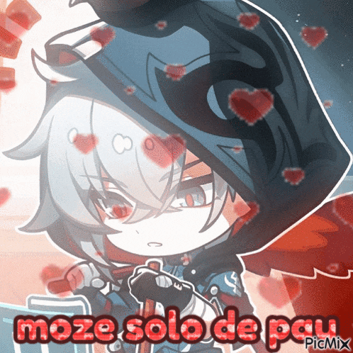 a drawing of a boy with the words maze solo de pan written below him