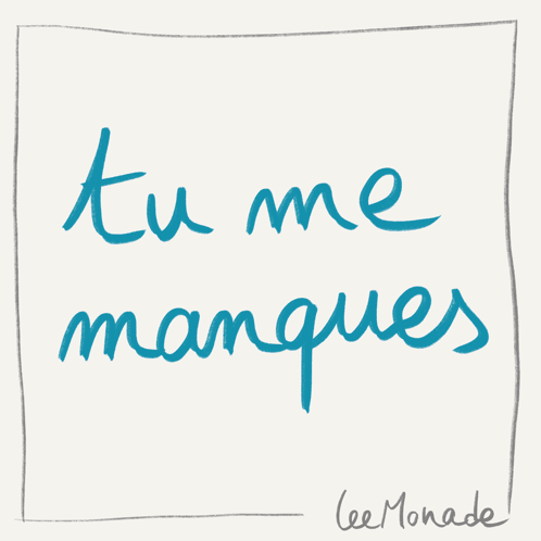 Miss You Tu Me Manques GIF - Miss You Tu Me Manques Je T'Aime GIFs