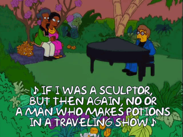 The Simpsons Elton John GIF - The Simpsons Elton John Jon GIFs