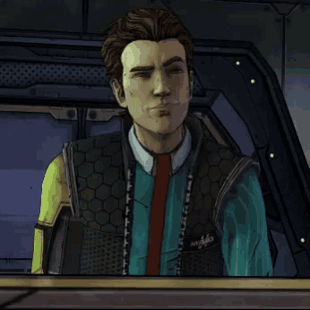 a cartoon character with a vest that says nitro