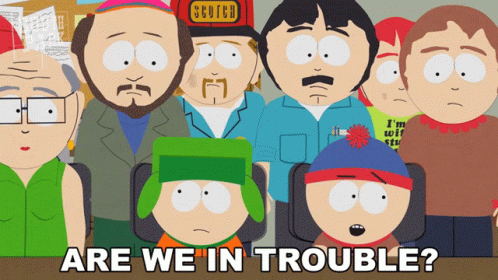 Are We In Trouble Kyle Broflovski GIF - Are We In Trouble Kyle Broflovski Gerald Broflovski GIFs
