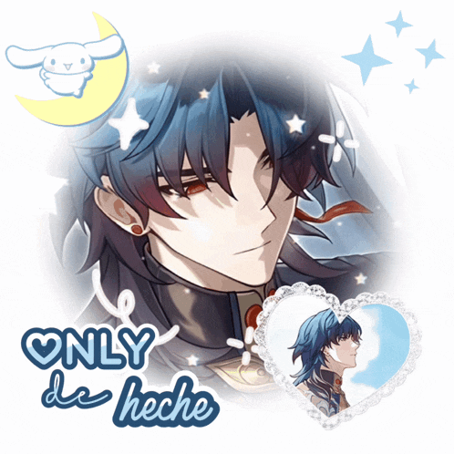 a picture of a boy with the words " only de hecho " on the bottom