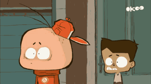 a cartoon character with the number 8 on their shirt