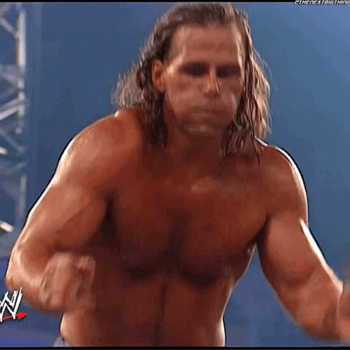 Shawn Michaels Diving Elbow Drop GIF
