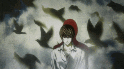a man in a white shirt is surrounded by birds in a painting