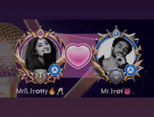 a picture of a man and a woman with the name mr.irot on the bottom right