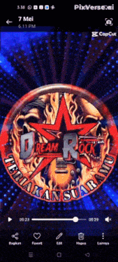a screenshot of a video that says dream rock on it