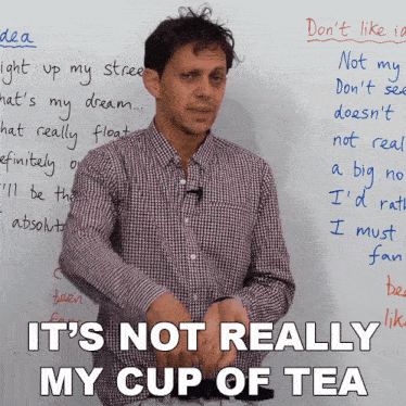 It'S Not Really My Cup Of Tea Benjamin GIF - It'S Not Really My Cup Of Tea Benjamin Engvid GIFs
