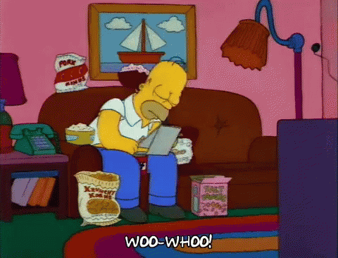 Homer Simpson The Simpsons GIF - Homer Simpson The Simpsons Happy GIFs