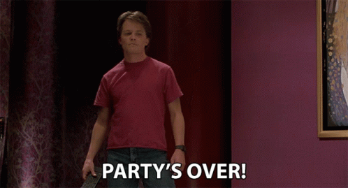 Partys Over Games Over GIF - Partys Over Games Over Times Up GIFs