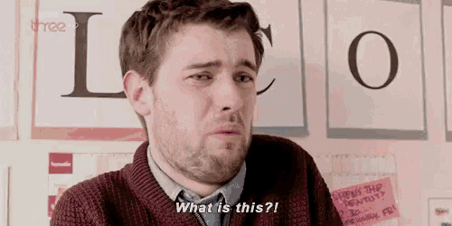 a man says what is this in front of a bbc three logo