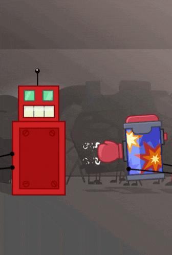 a cartoon character says oh yeah in red
