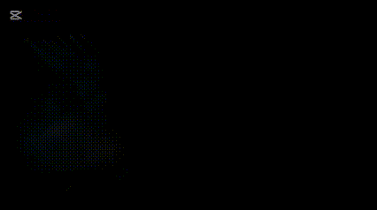 a black background with a blue smoke coming out of it and the words capcut at the bottom