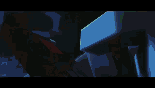 a cartoon of a robot with a red light on its head