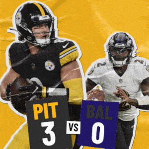 pittsburgh steelers and baltimore ravens are playing a game