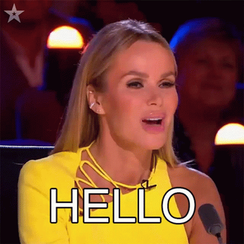 Hello Amanda Holden GIF - Hello Amanda Holden Britains Got Talent GIFs