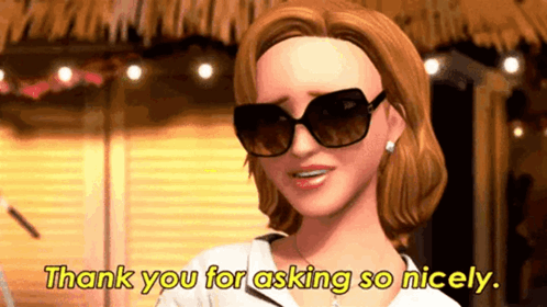 Barbie Thank You For Asking GIF - Barbie Thank You For Asking That’s Lovely GIFs
