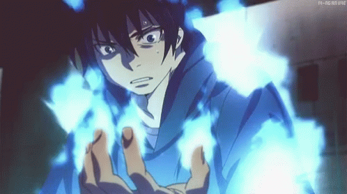 Rin243109 Blue Exorcist GIF - Rin243109 Blue Exorcist Flame GIFs