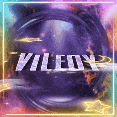 the name vijay is displayed in a purple and blue circle