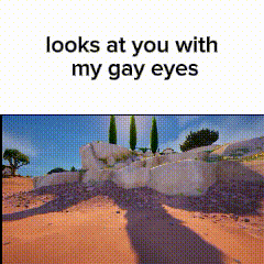 looks at you with my gay eyes with a picture of a desert