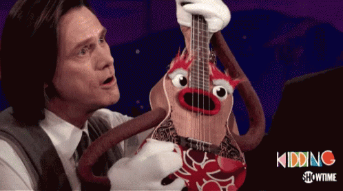 Playing Guitar Puppet GIF - Playing Guitar Puppet Aloha GIFs