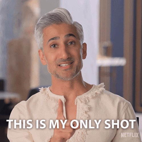 a man says this is my only shot in a netflix advertisement