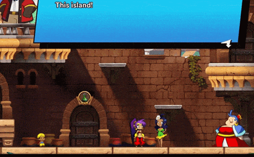 a screenshot of a video game that says " this island " at the top